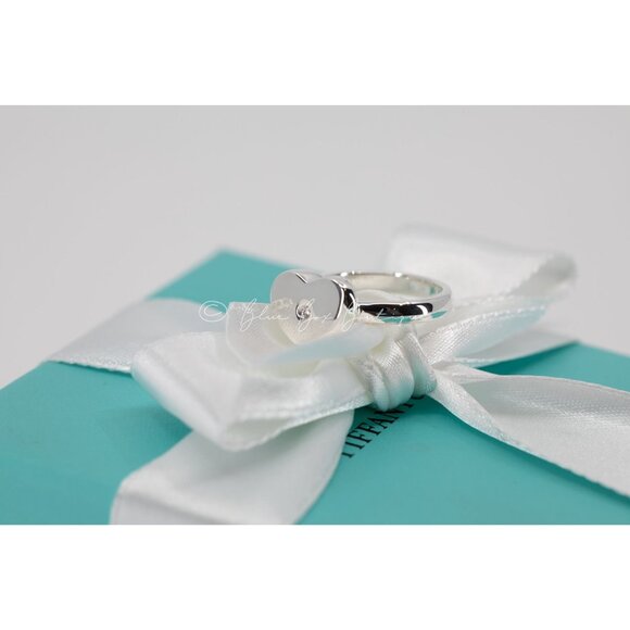 Tiffany & Co. Ring Diamond Paloma Picasso Modern Heart Ring Size 6 - Picture 5 of 7